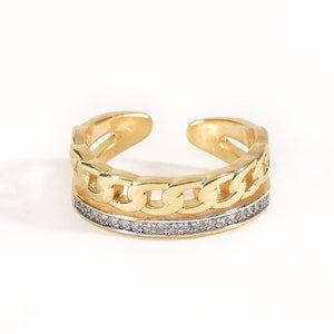 Gleaming Interlink Ring