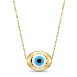 Golden Evil Eye Necklace | Anti-Tarnish | Gold Plated