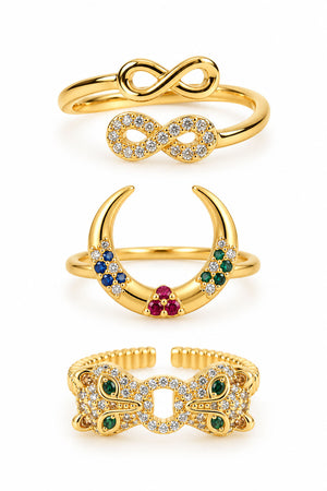Golden Muse Ring Stack
