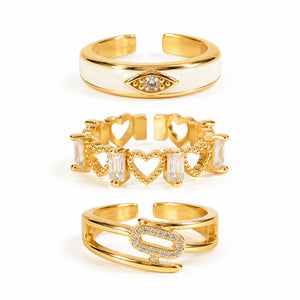 Golden Muse Stack | Anti-tarnish  | Gold-plated