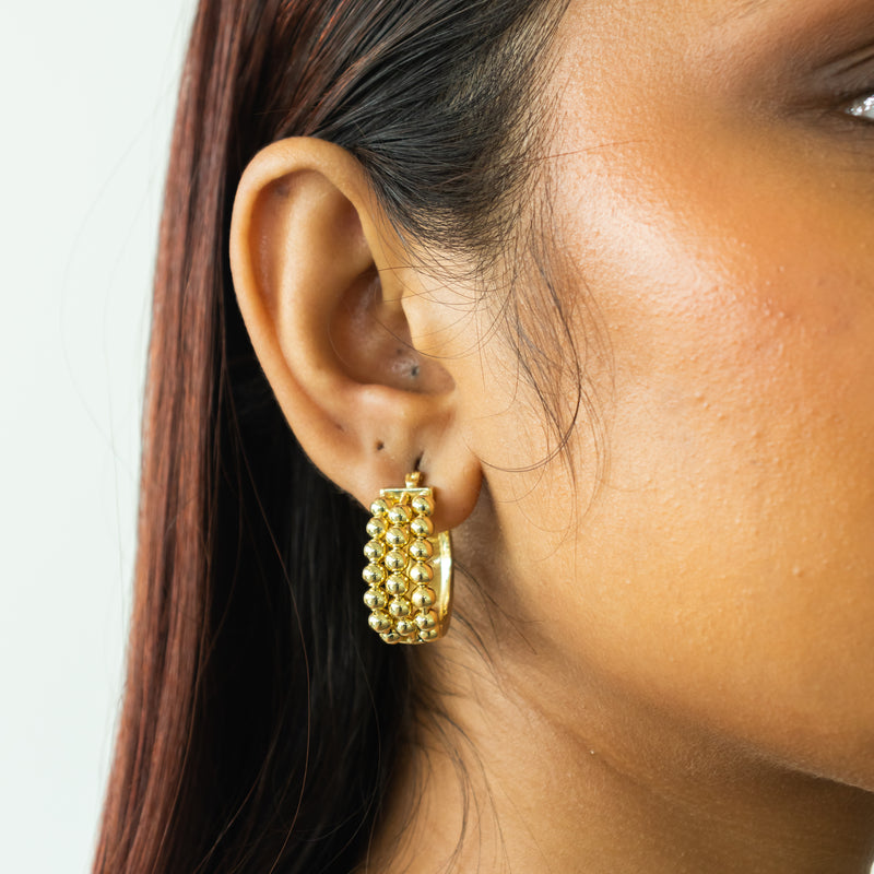 Triple Bubble Hoops
