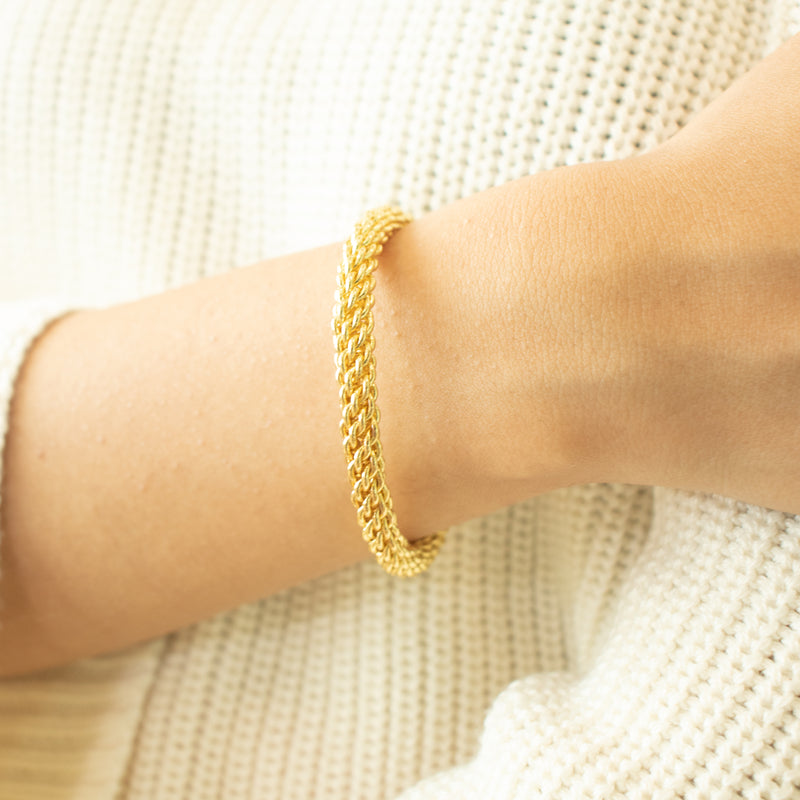Sunlit Cordlet Cuff Bangle