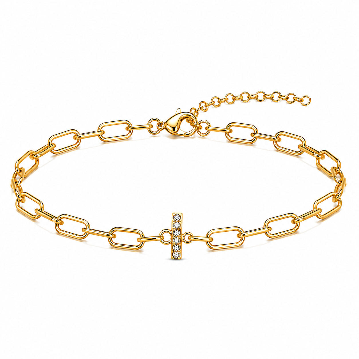 Initial Link Bracelet