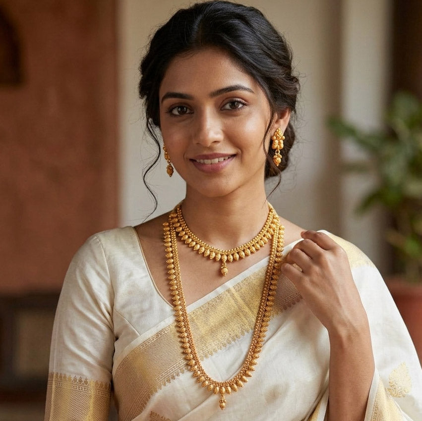 Regal Maharani Layered Necklace Set