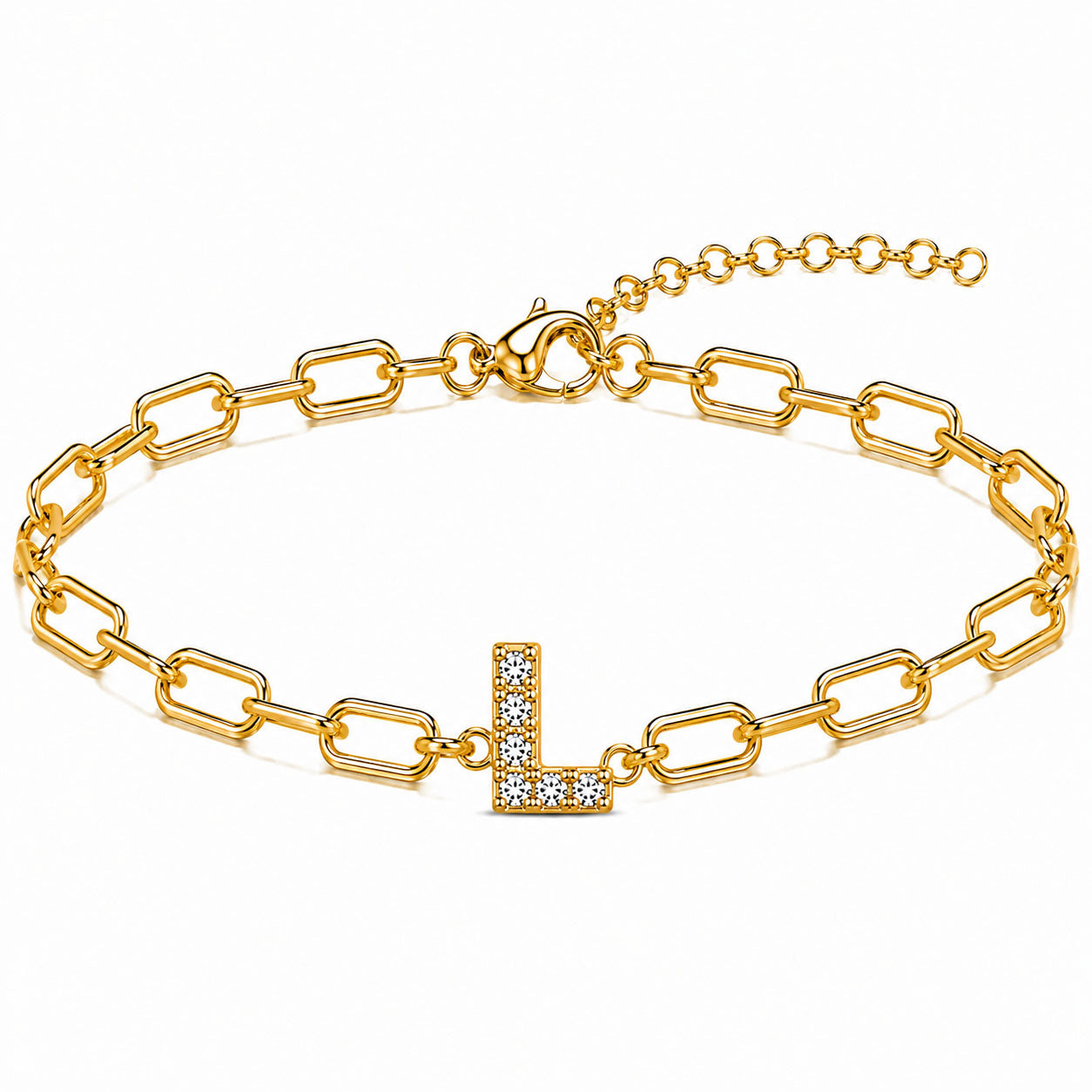 Initial Link Bracelet