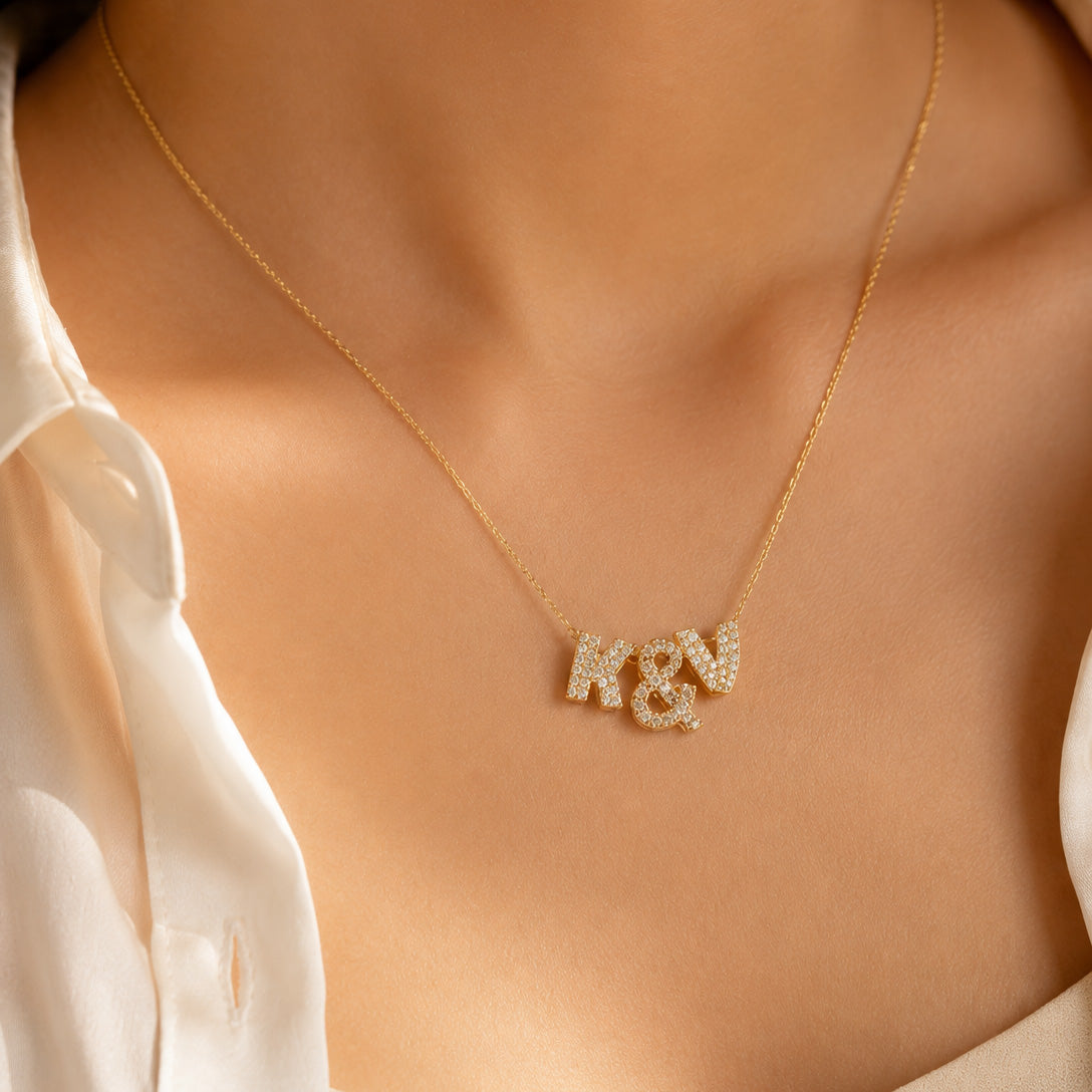 DIY Gilded Initial Necklace | Anti-Tarnish