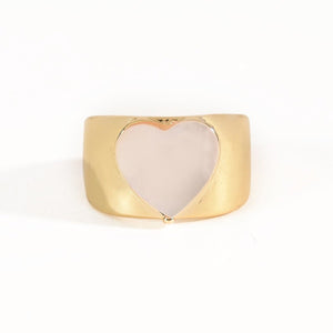 Mother Of Pearl Heart Ring