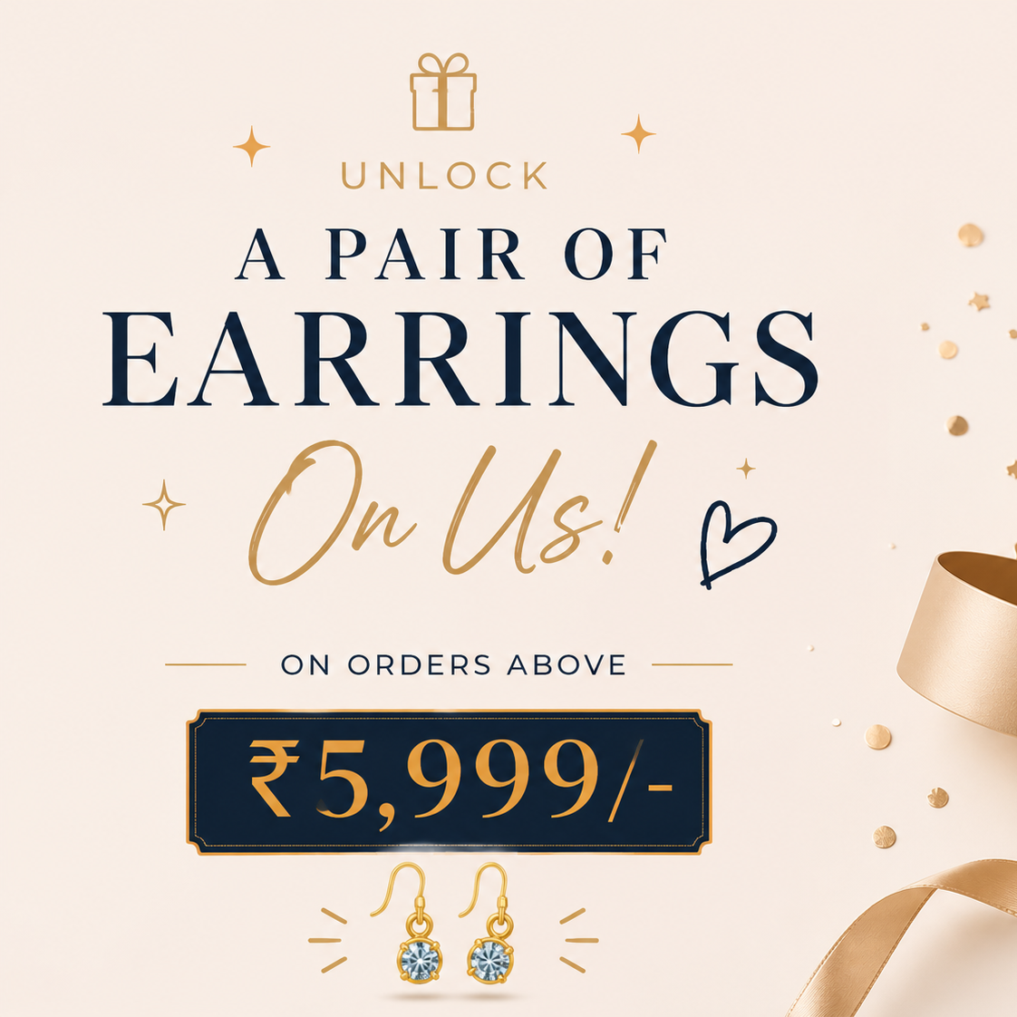 Mystery Gift Earrings ₹5999+