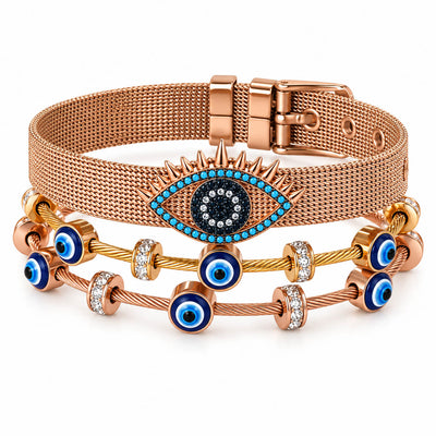 Mystic Evil Eye Bangle Stack | Anti-tarnish