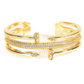 Nail Studded Thick Bangle