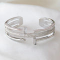 Nail Studded Thick Bangle | Anti-tarnish | Gold Plated | Demi-Fine | Adjustable