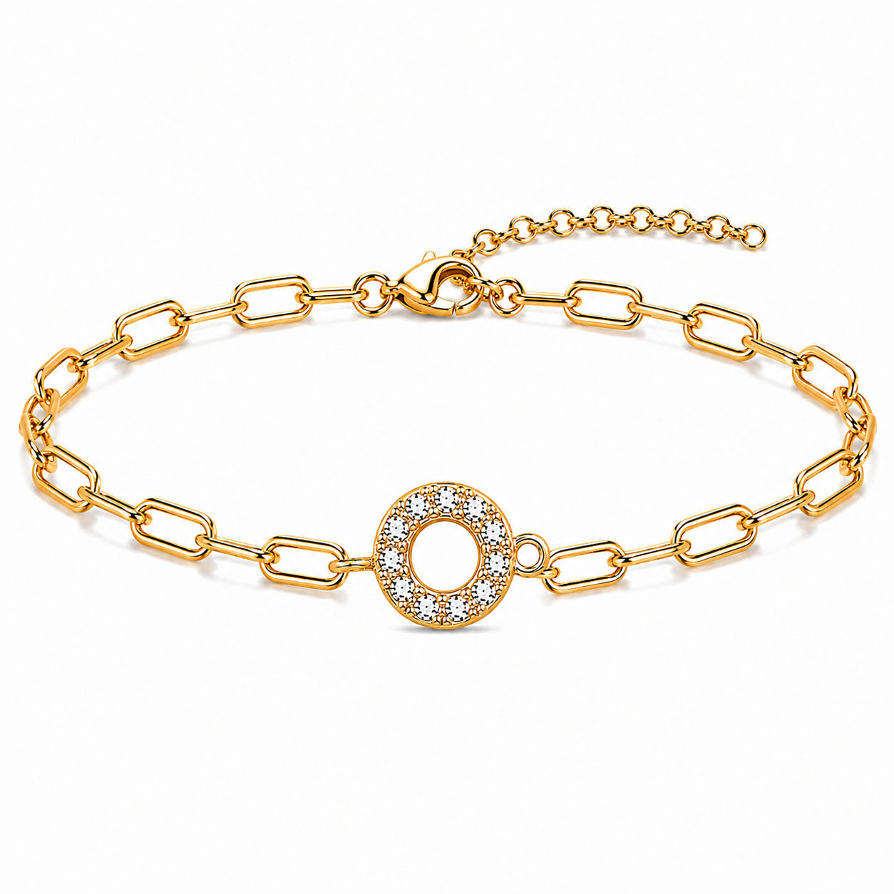 Initial Link Bracelet