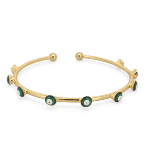 Orbit Evil Eye Cuff | Anti-tarnish | Adjustable