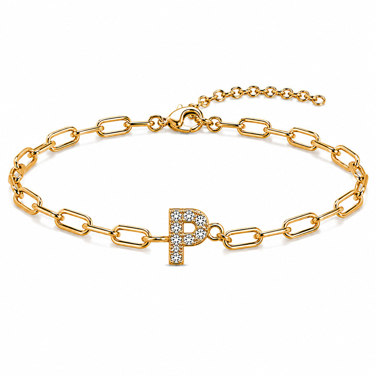 Initial Link Bracelet