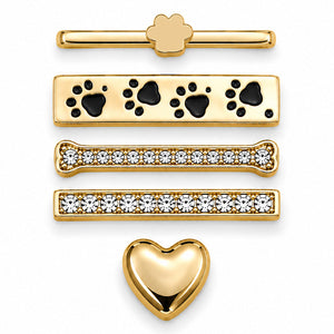 Paw & Heart Watch Charm Set | Anti-Tarnish | Watch Accessories