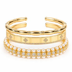 Pearl & Gold Affair Stack | Anti-tarnish