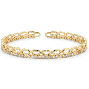 Princess Cuff Bangle | Anti-tarnish | Adjustable