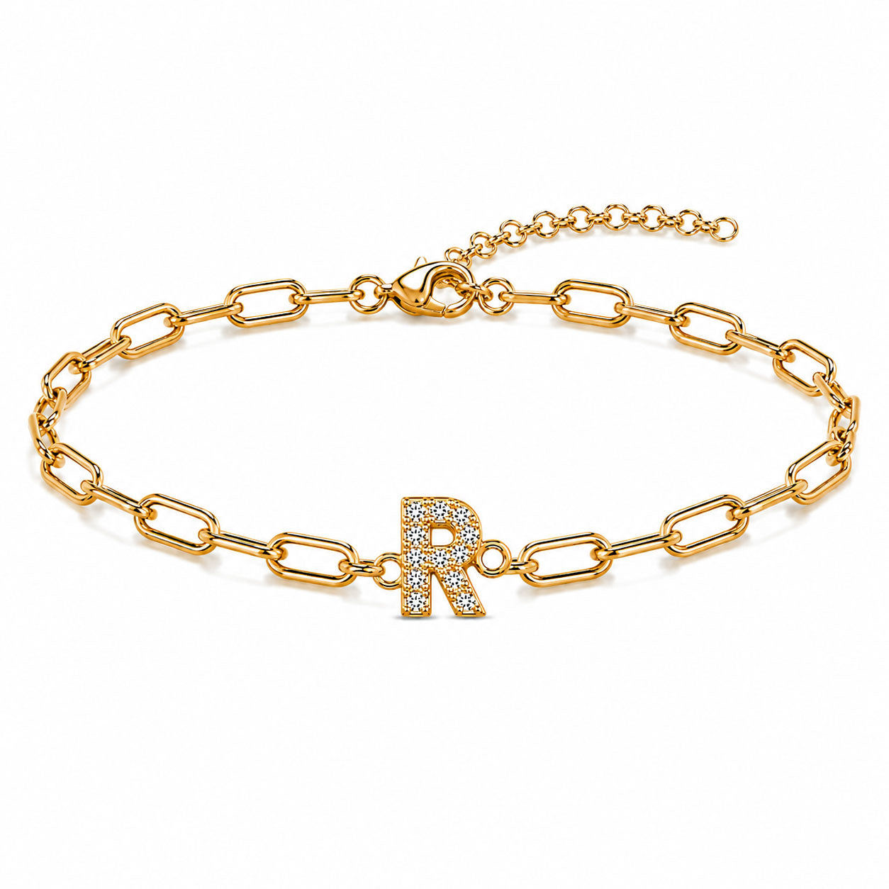 Initial Link Bracelet