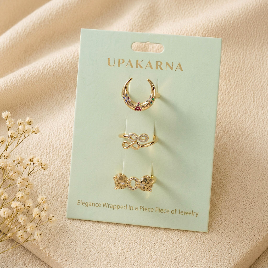 Golden Muse Ring Stack