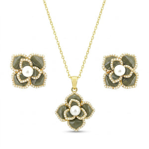 Rose Pearl Necklace Gift Set | Anti-Tarnish
