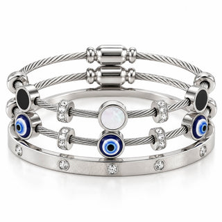 Silver Gleam Stack | Anti-tarnish | Gold Plated