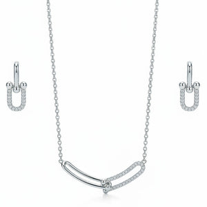 Sparkle Link Necklace Set | Anti-Tarnish