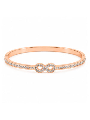Studded Infinity Bangle | Anti-tarnish | Gold Plated | Openable