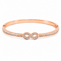Studded Infinity Bangle | Anti-tarnish | Gold Plated | Demi-Fine | Openable