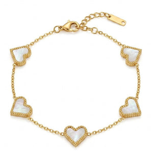 Sweetheart Station Bracelet | Anti-tarnish  | Hook & Lock Bracelet
