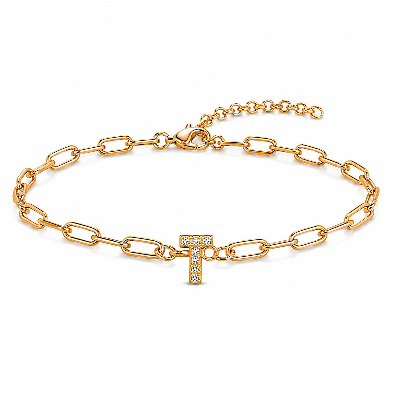 Initial Link Bracelet