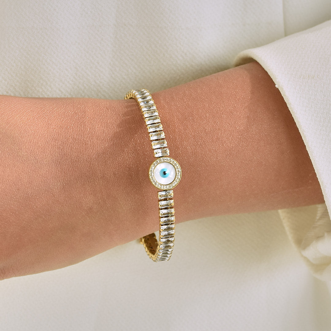 Tennis Evil Eye Bracelet