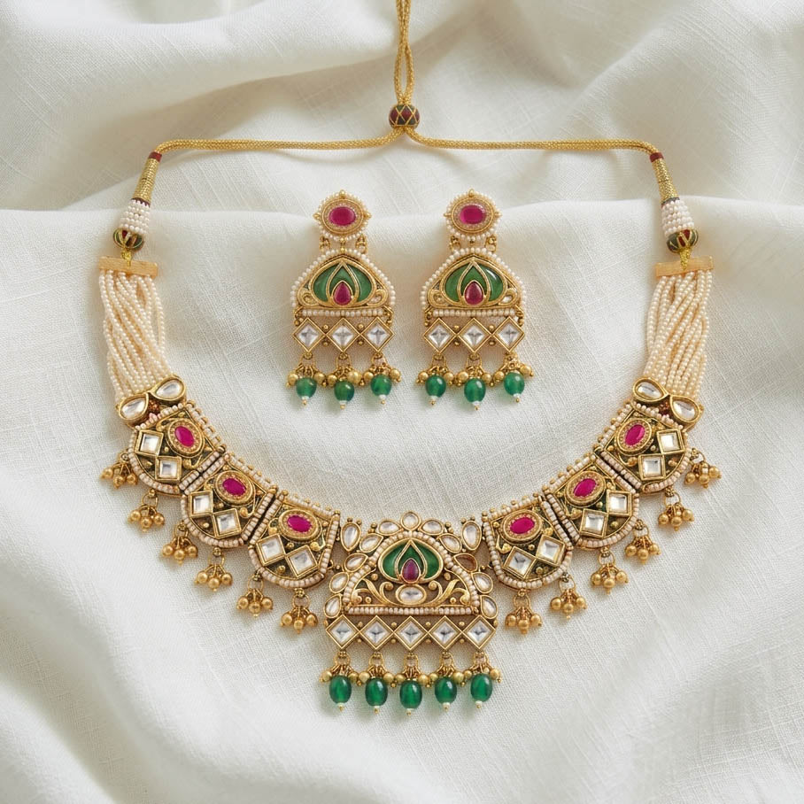 Royal Rajwada Necklace Set