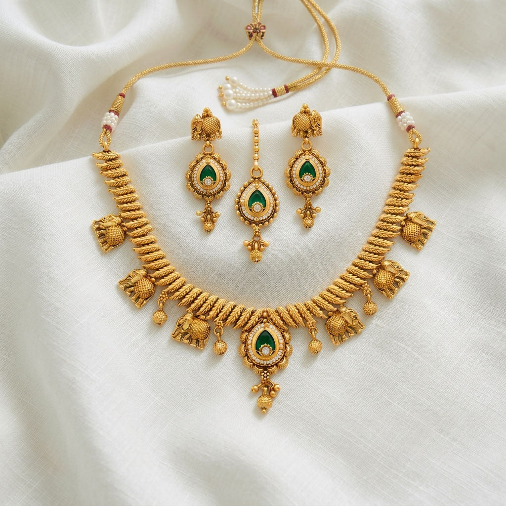 Imperial Tusker Necklace Set