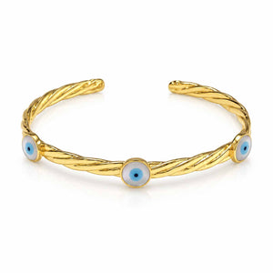Triple Eye Grace Bangle | Anti-Tarnish
