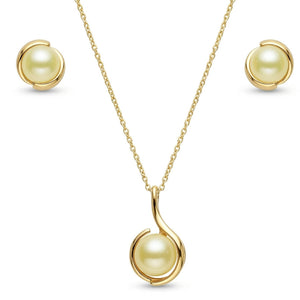 Vintage Swirl Pearl Necklace Gift Set | Anti-Tarnish