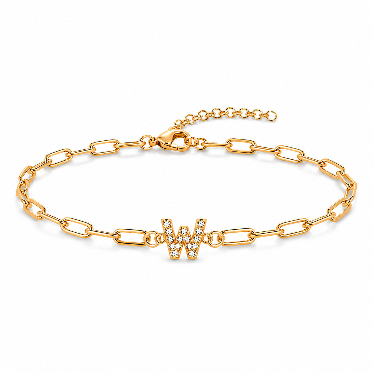 Initial Link Bracelet