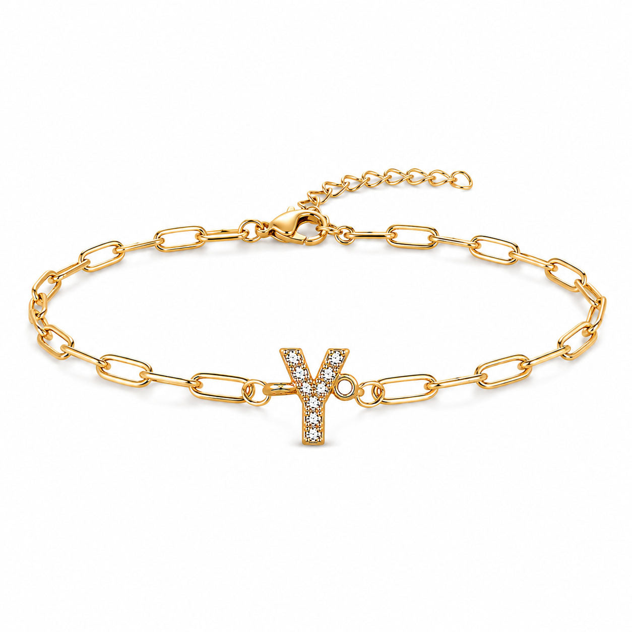 Initial Link Bracelet