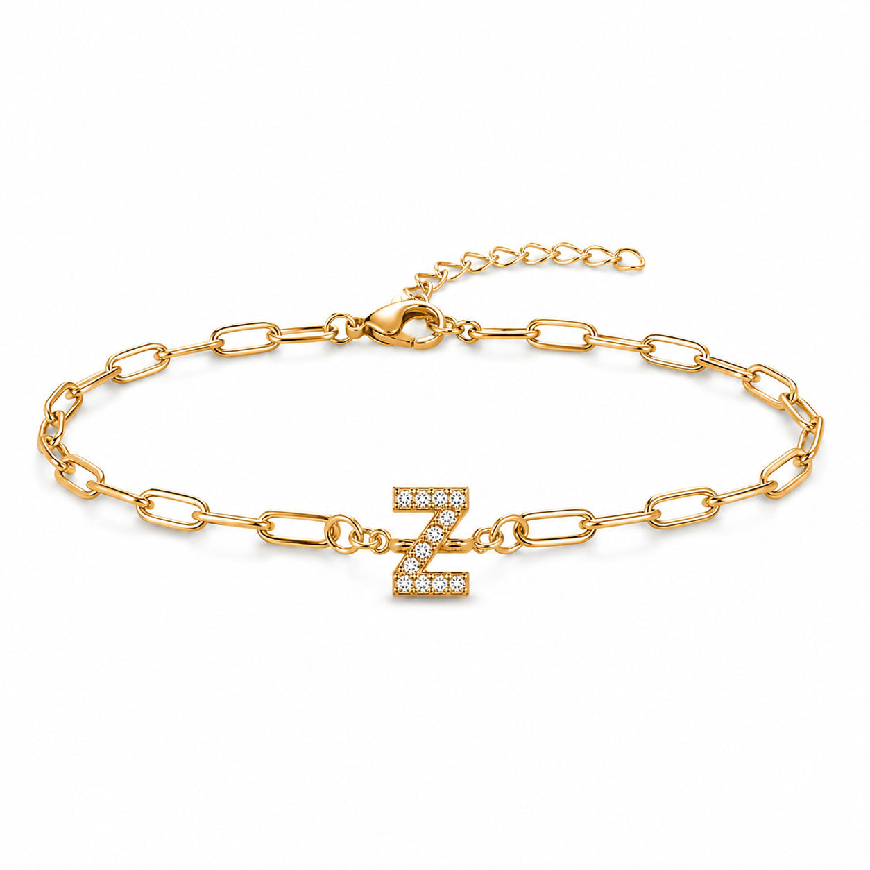 Initial Link Bracelet