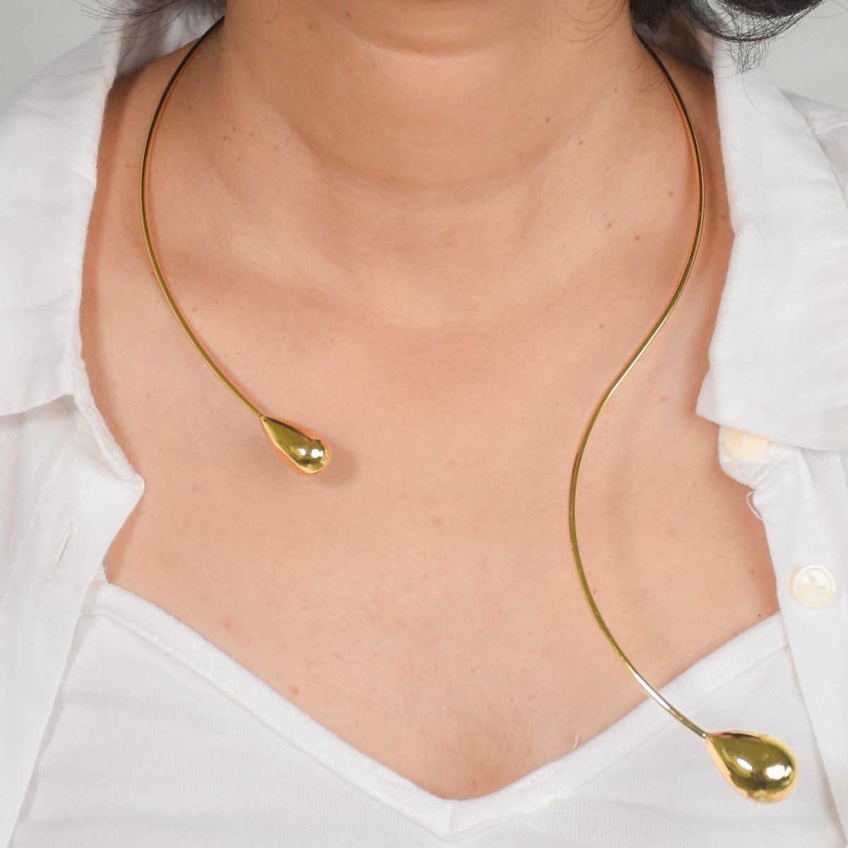 Abstract Wave Necklace - Upakarnaproduct_type