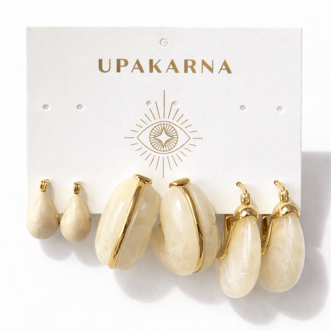 Aviora Ivory Earring Stack - Upakarnaproduct_type