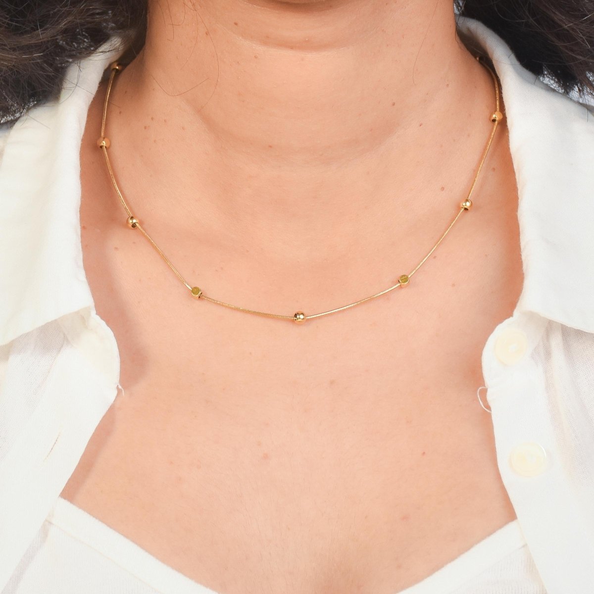 Ball Chain Necklace - Upakarnaproduct_type