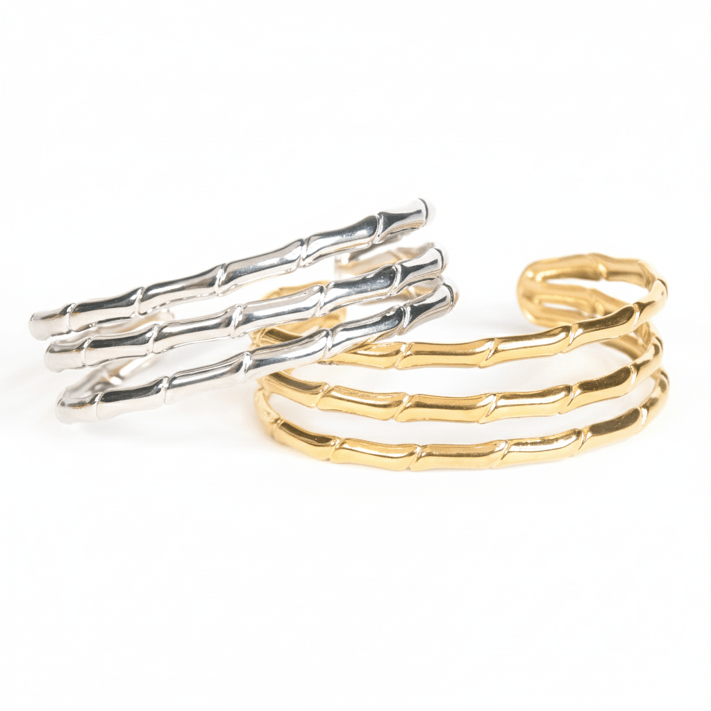 Bamboo Grove Cuff Bangle - Upakarnaproduct_type