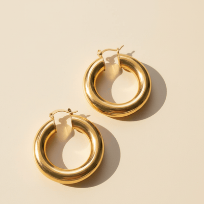Big Cloudy Hoop Earrings