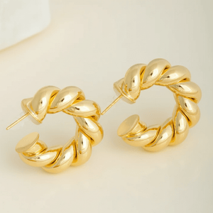 Braided Beauty Hoops Earrings
