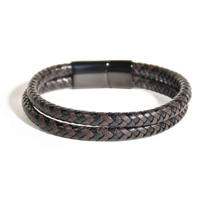 Braided Dual-Tone Men Bracelet