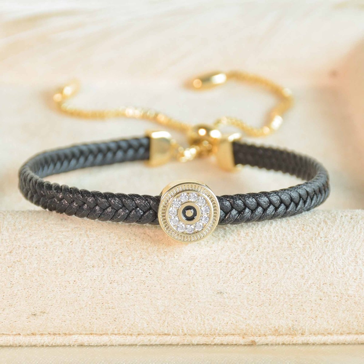 Braided Evil Eye Bracelet - Upakarnaproduct_type