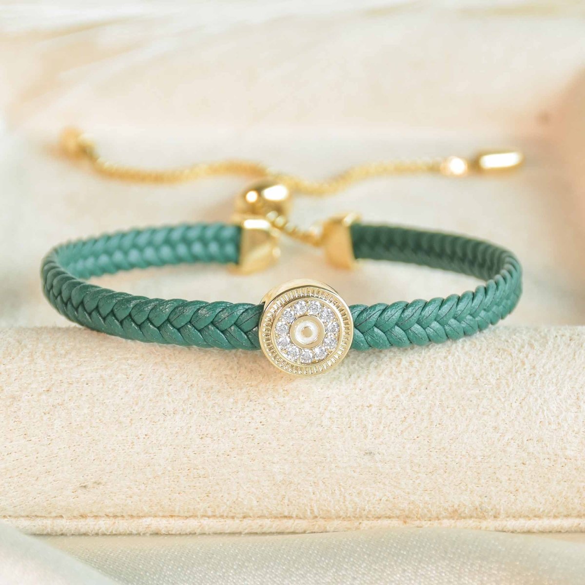 Braided Evil Eye Bracelet - Upakarnaproduct_type