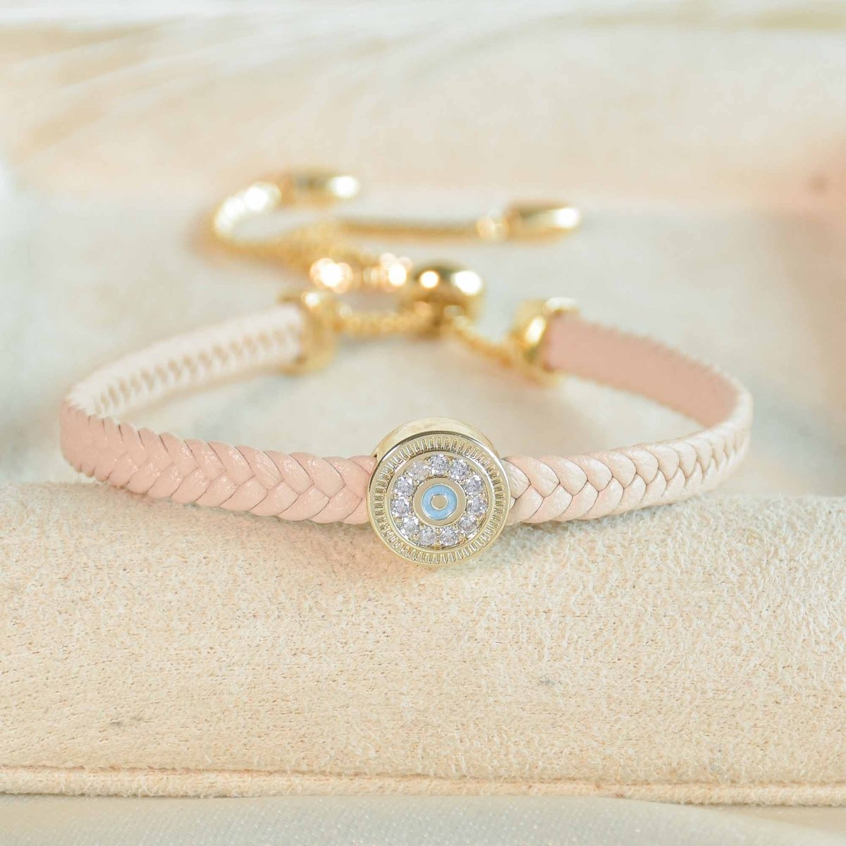 Braided Evil Eye Bracelet - Upakarnaproduct_type