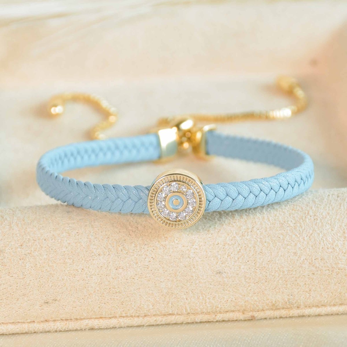 Braided Evil Eye Bracelet - Upakarnaproduct_type