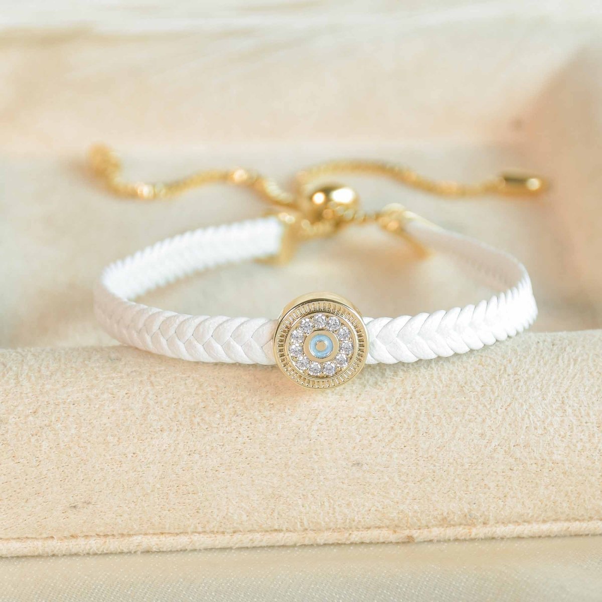 Braided Evil Eye Bracelet - Upakarnaproduct_type
